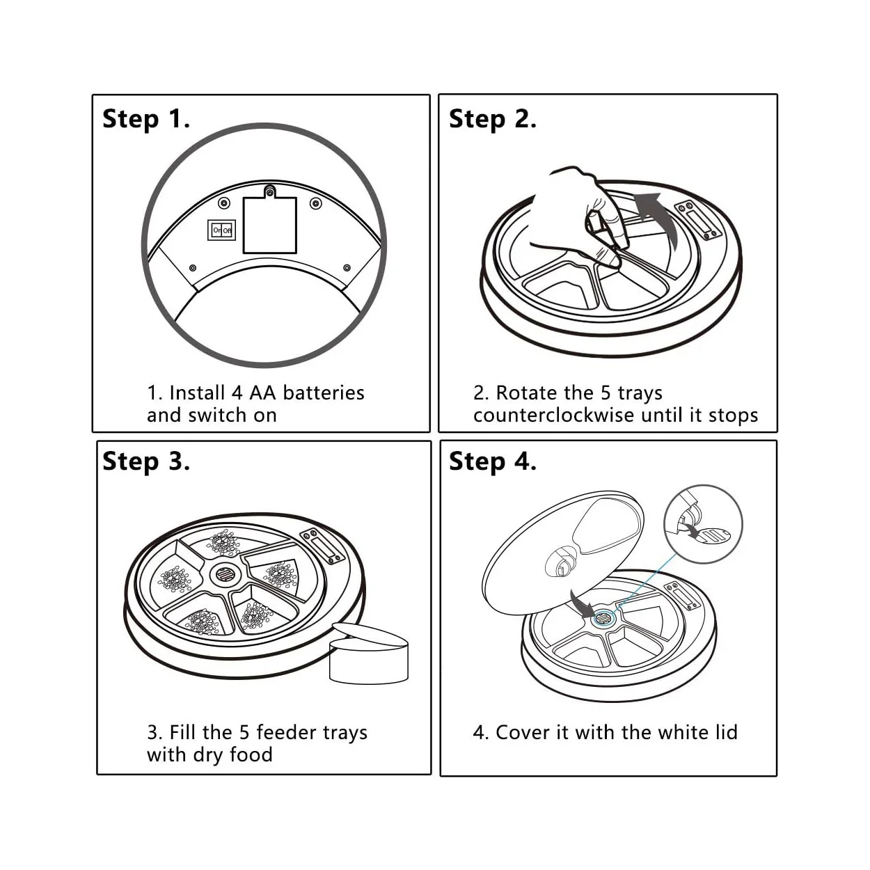 5 Meal Automatic Pet Feeder by Petplanet - Image 4