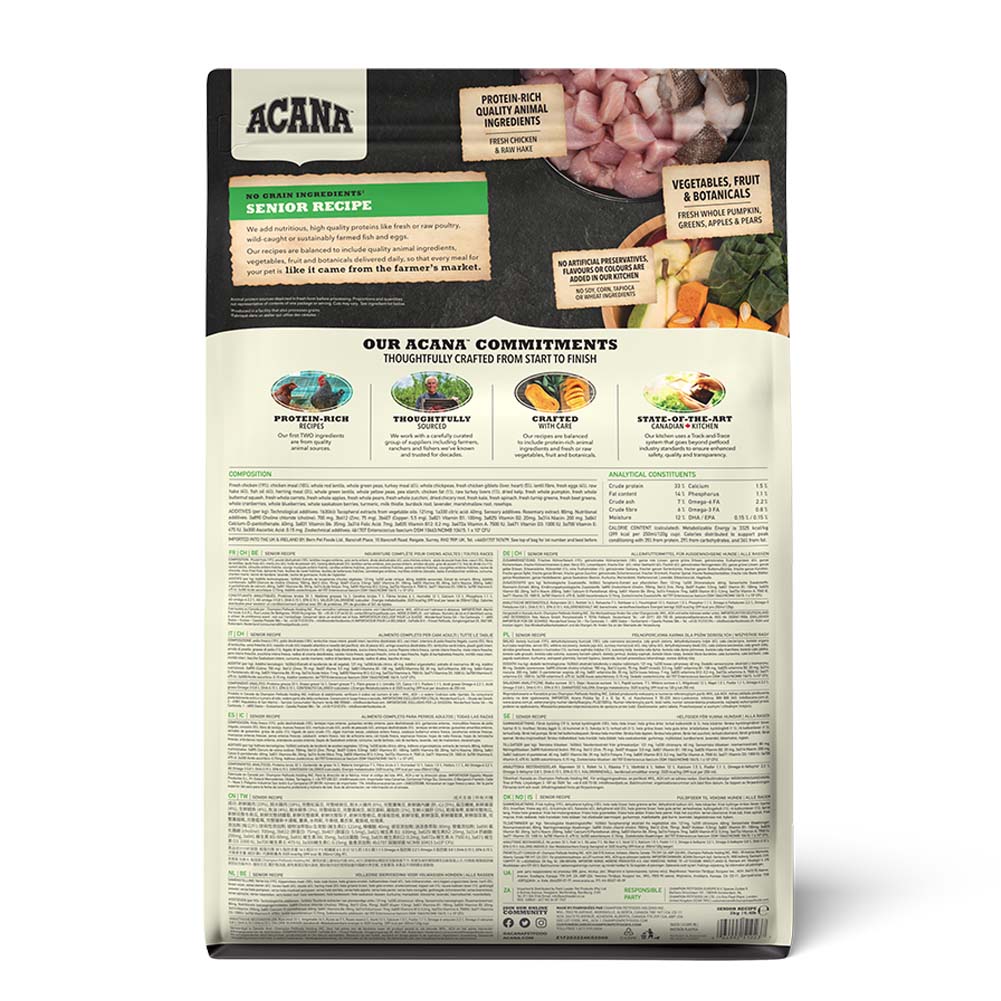 Acana Grain Free Senior Dry Dog Food - Image 5