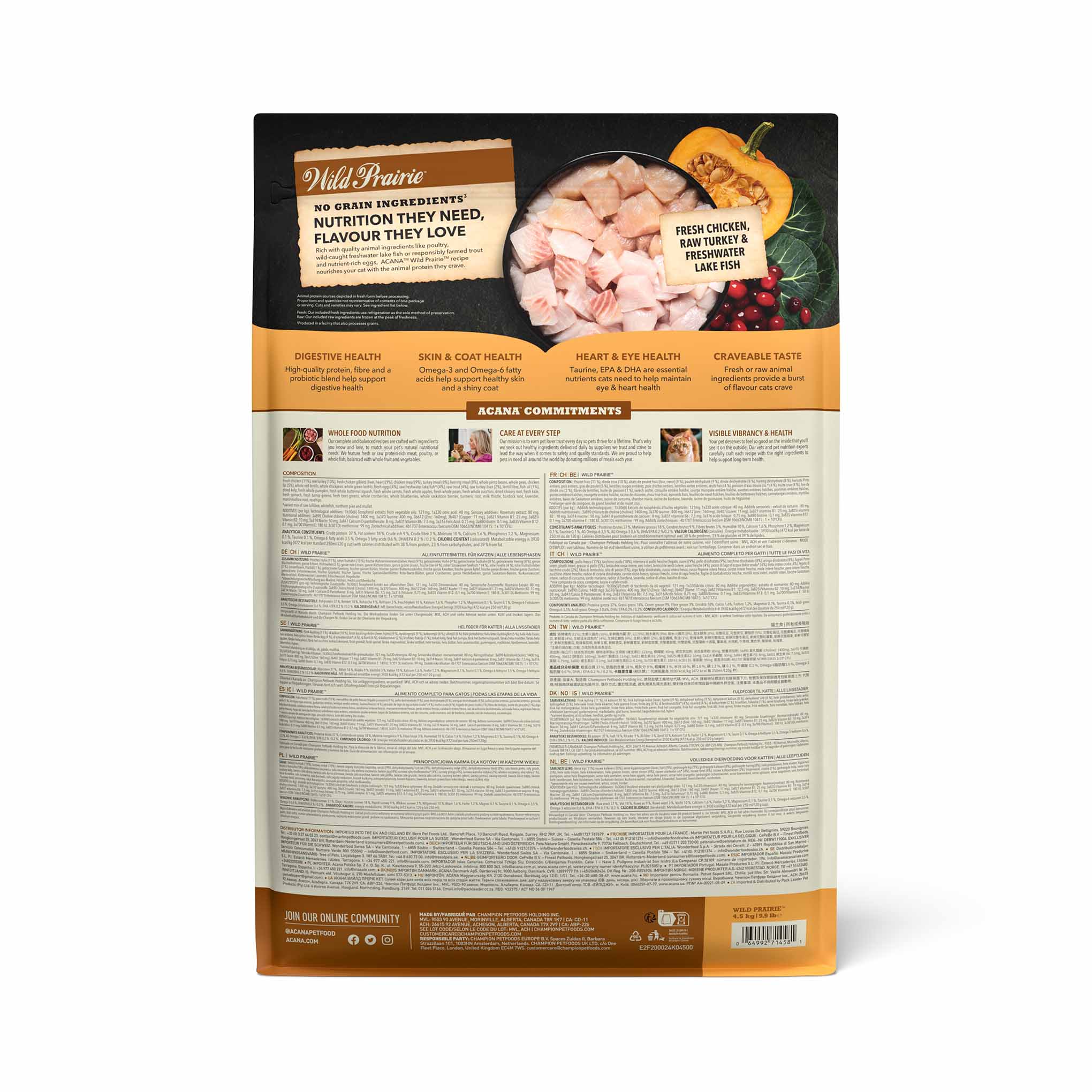 Acana Grain Free Wild Prairie Adult Dry Cat Food - Image 3