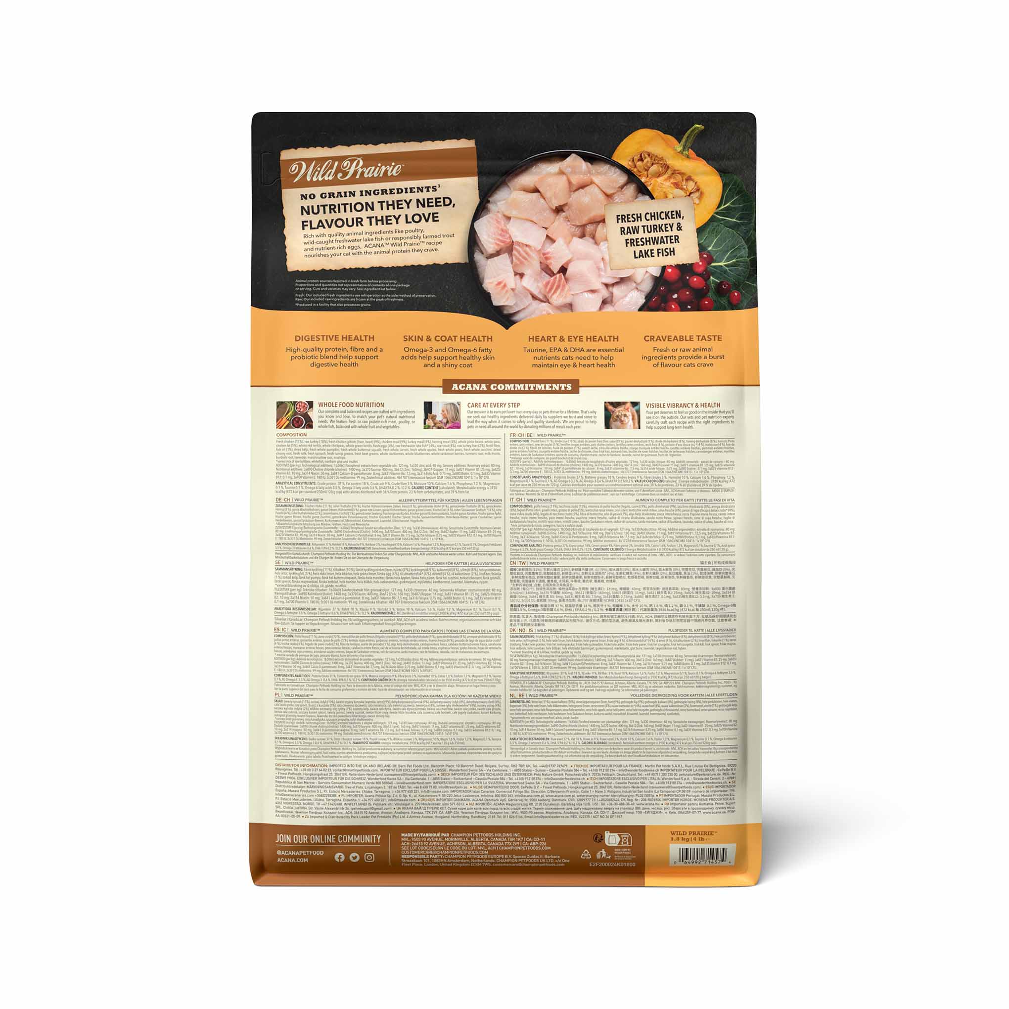 Acana Grain Free Wild Prairie Adult Dry Cat Food - Image 4