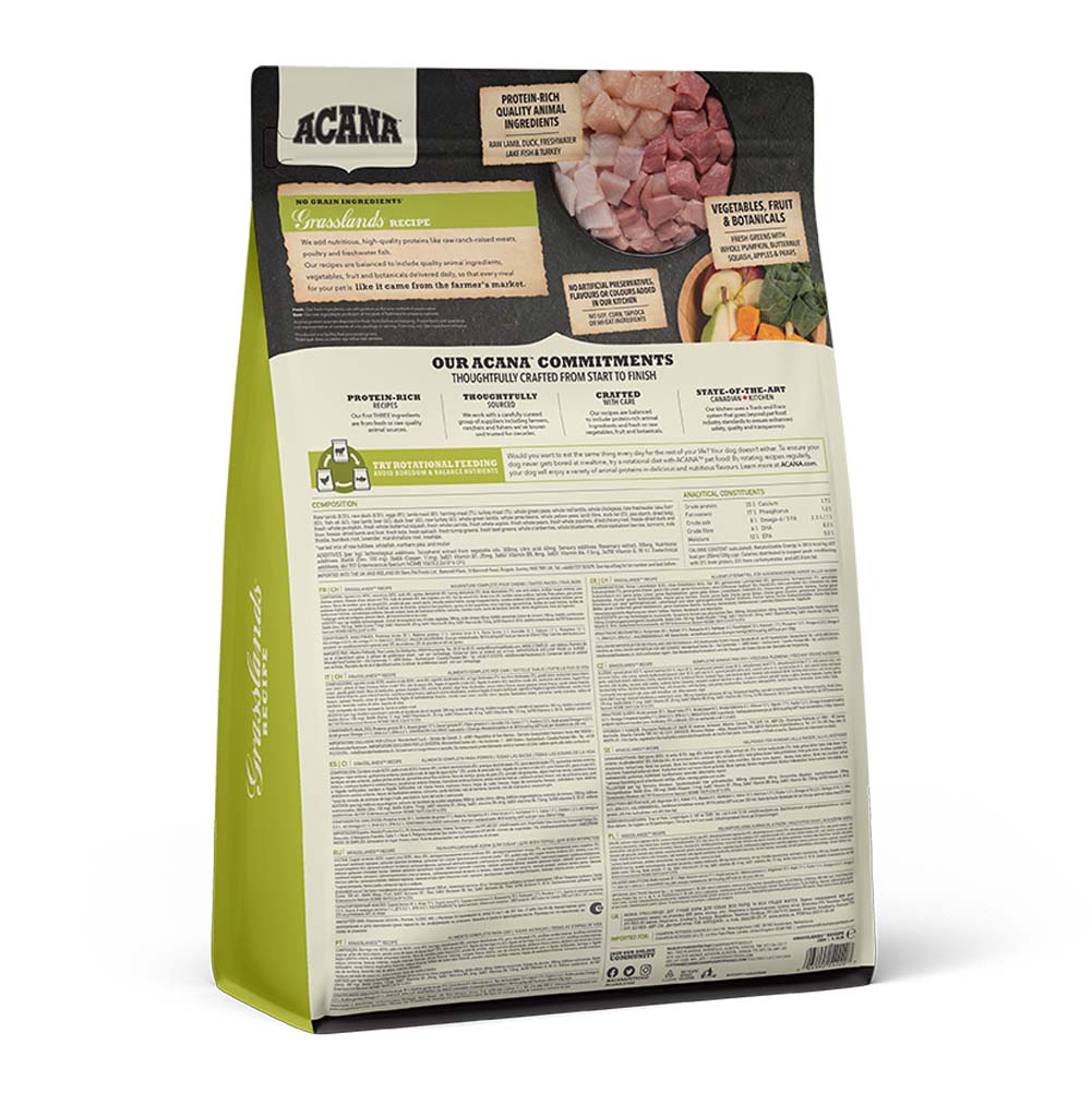 Acana Highest Protein Grasslands Grain Free Adult Dry Dog Food - Image 5