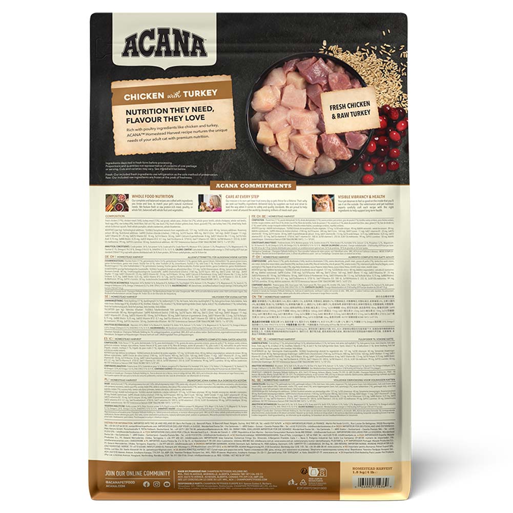 Acana Homestead Harvest Dry Cat Food - Image 4