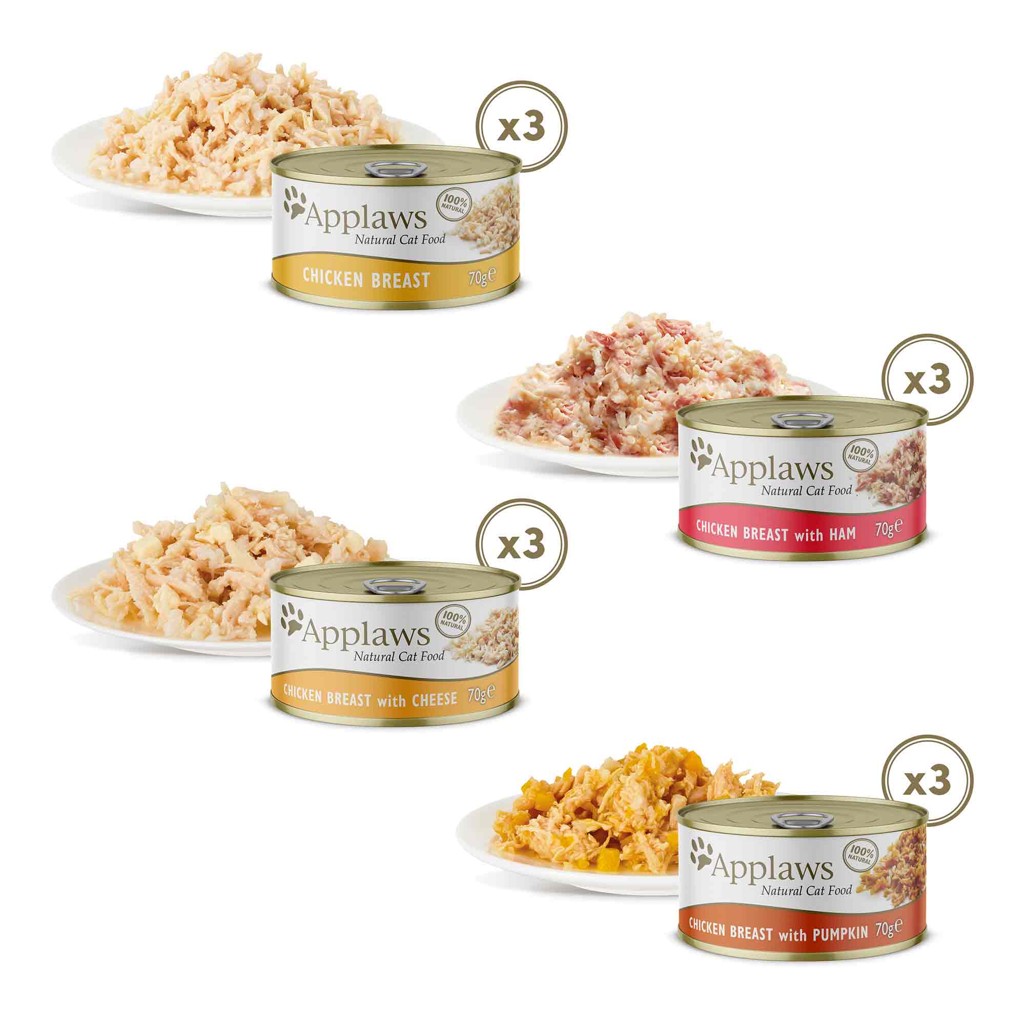Applaws Adult Wet Cat Food in Broth - Chicken Selection - 12x70g Cans - Image 5