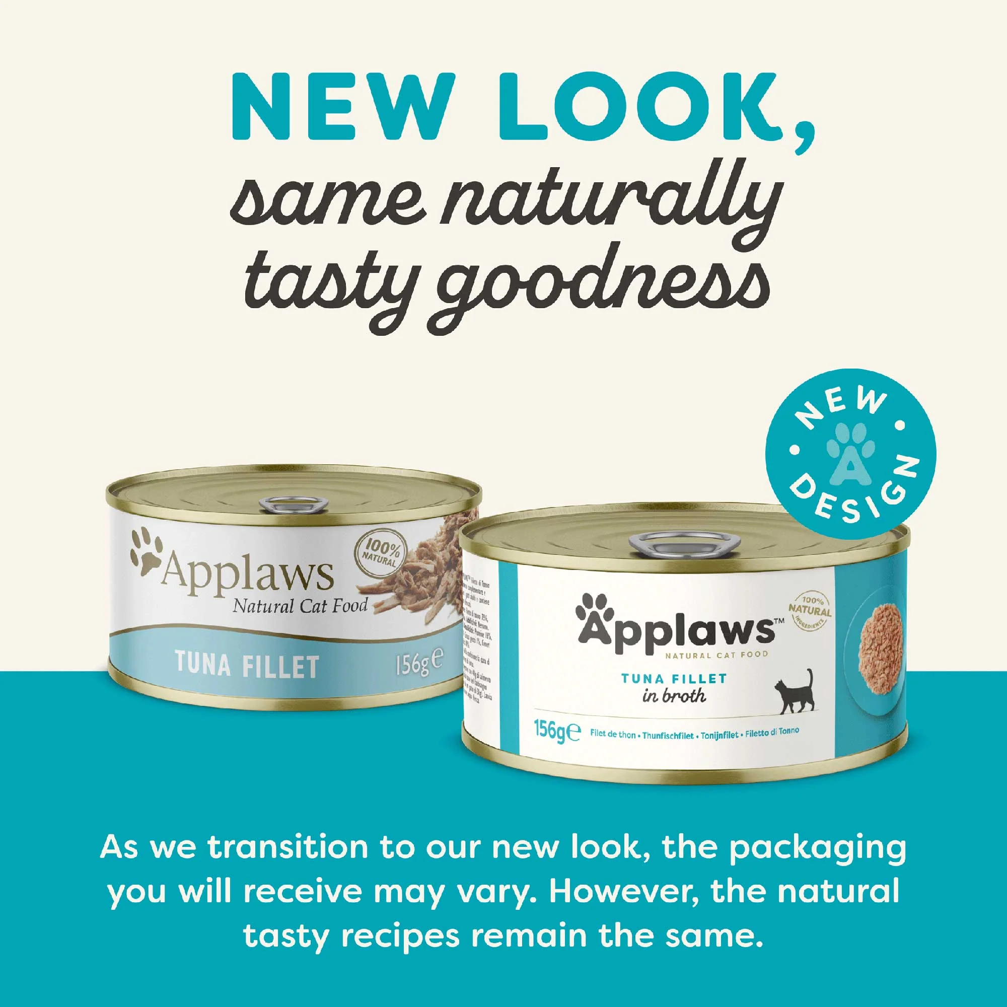 Applaws Adult Wet Cat Food in Broth - Tuna Fillet - 24x70g Cans - Image 3