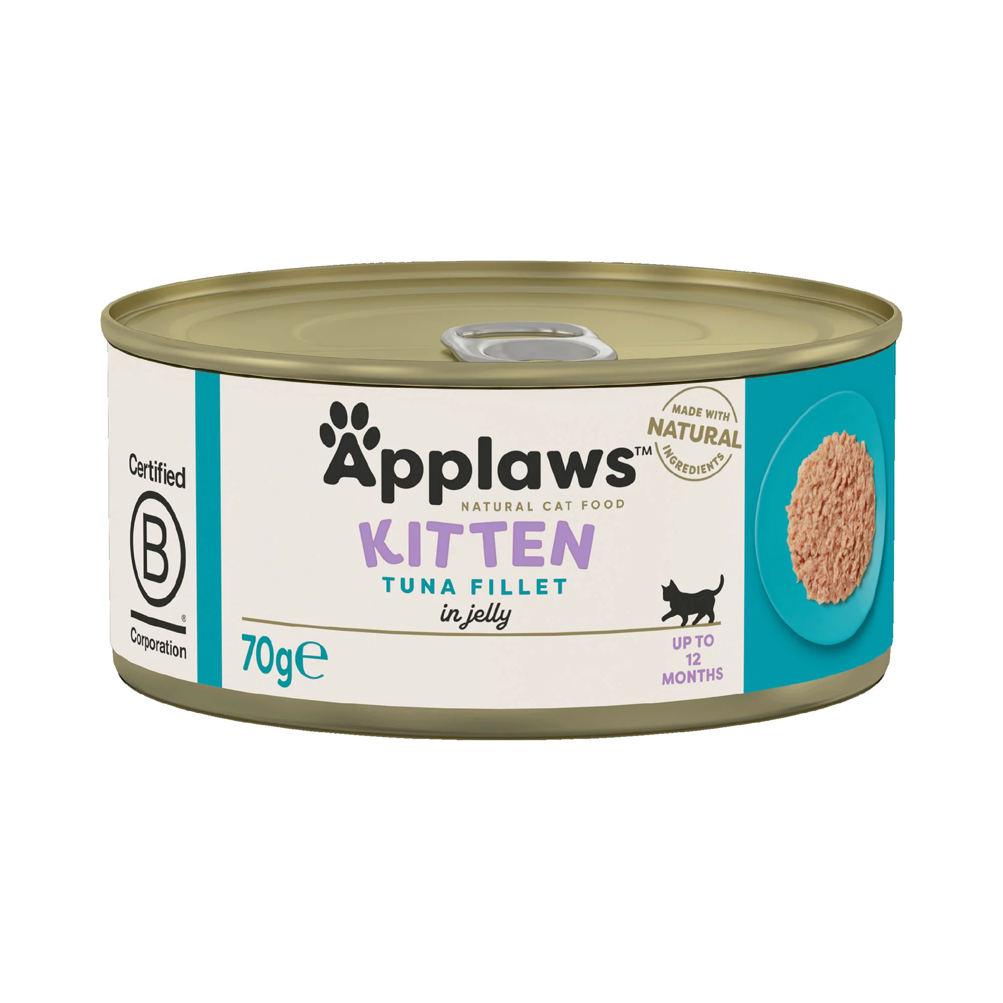 Applaws Complimentary Kitten Wet Cat Food Tuna in Jelly - 24x70g tins