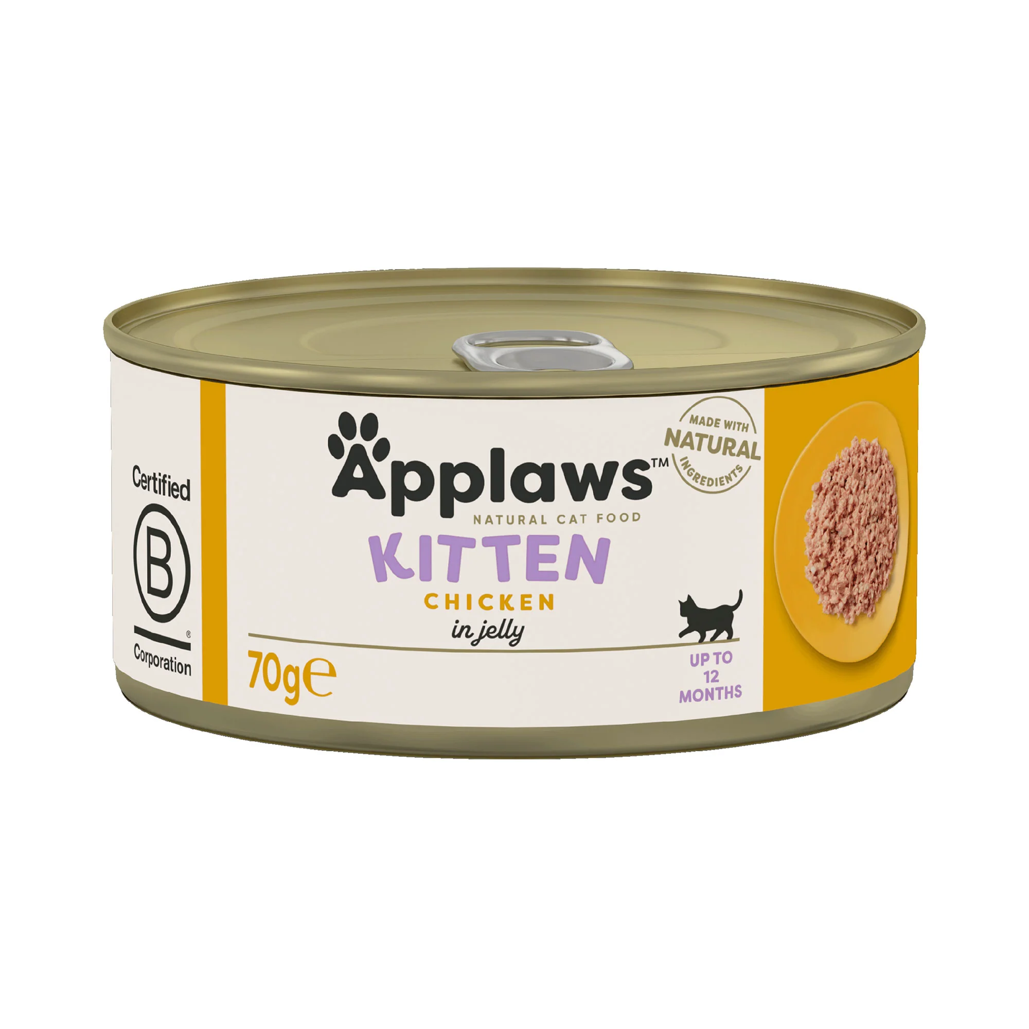 Applaws Natural Wet Kitten Food - Chicken Breast in Jelly - 6x70g Cans - Image 3