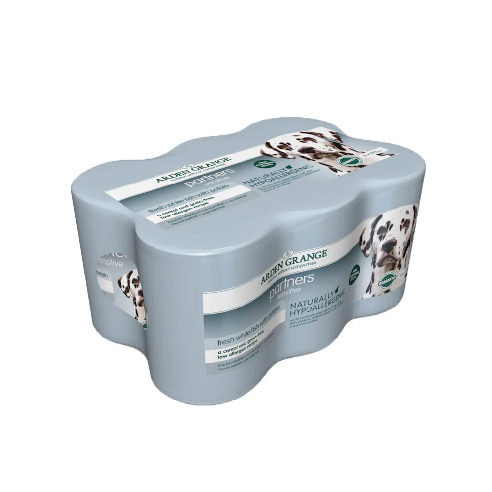 Arden Grange Grain Free Sensitive Adult Wet Dog Food - Ocean Fish & Potato - 6x395g Cans - Image 2