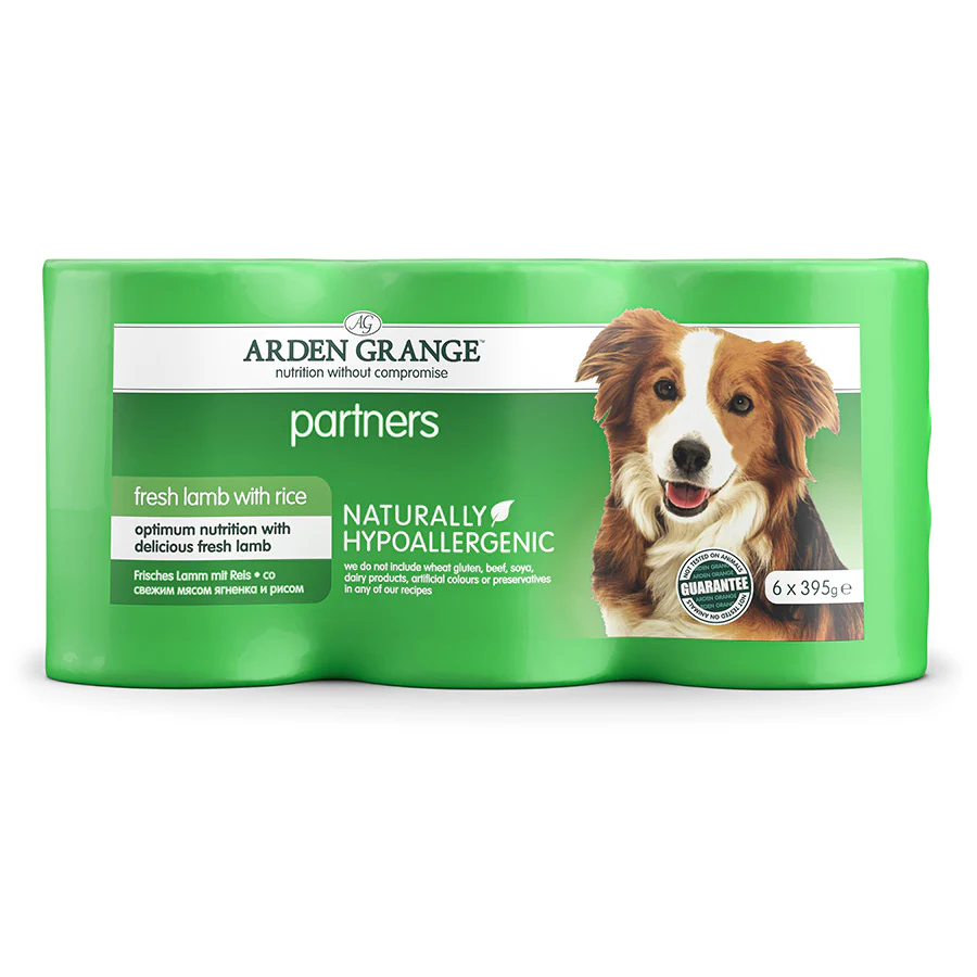 Arden Grange Partners Adult Wet Dog Food - Lamb & Rice - 6x395g Cans - Image 3