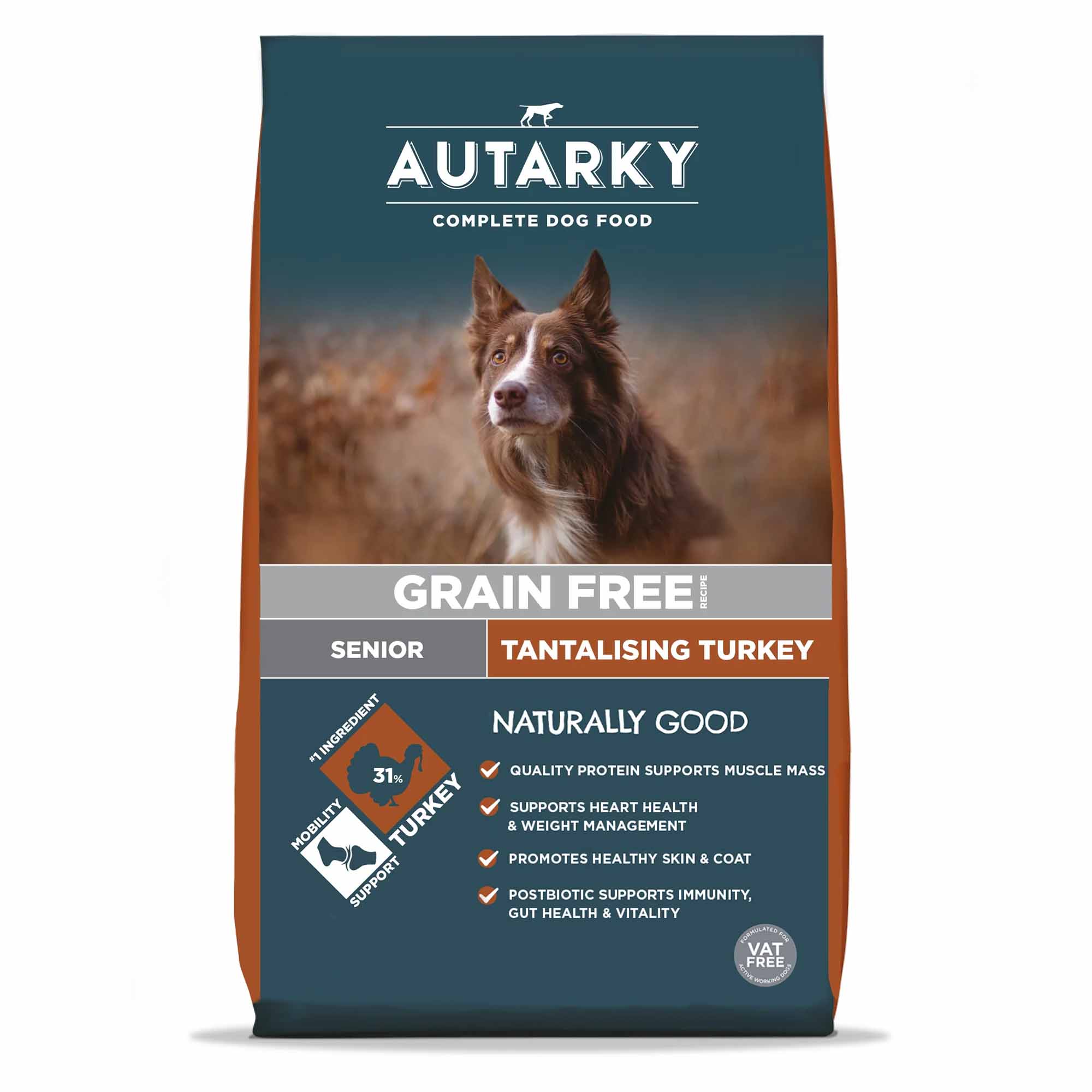 Autarky Working Dog Grain Free Senior Dry Dog Food - Turkey