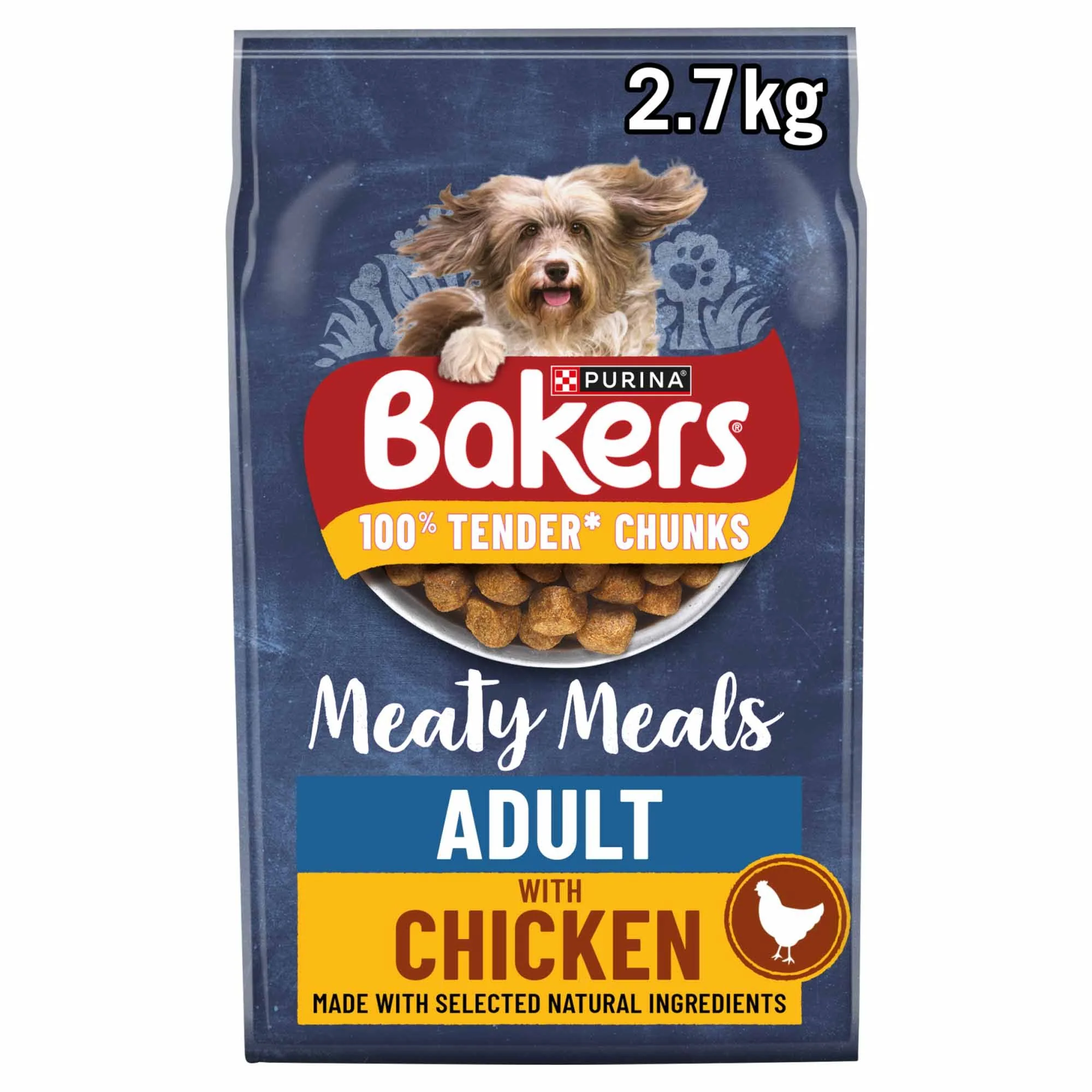 Bakers Meaty Meals Adult Dry Dog Food - Chicken