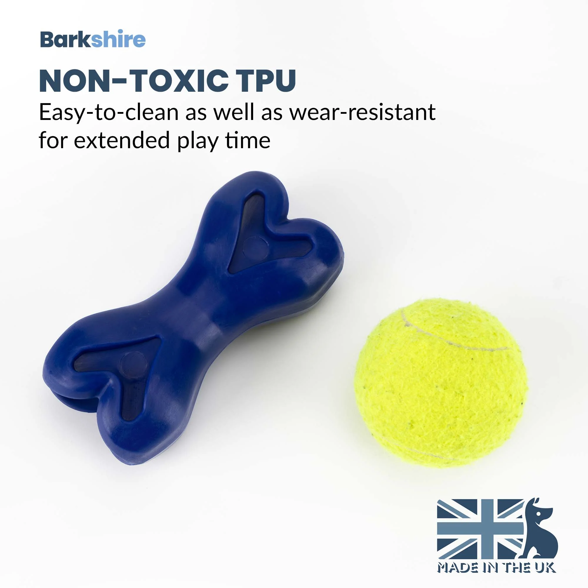 Barkshire Interactive Bone Dog Toy - Blue - Image 3