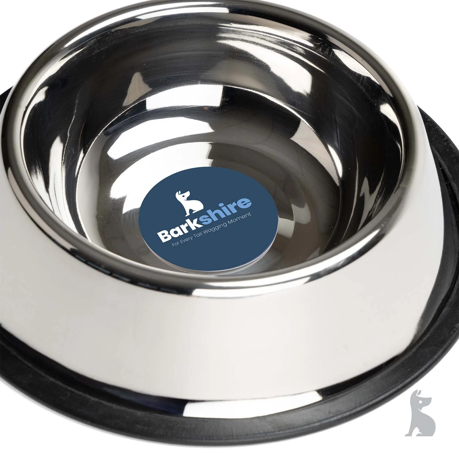Barkshire Stainless Steel Non-Slip Pet Bowl - 19cm - Image 5