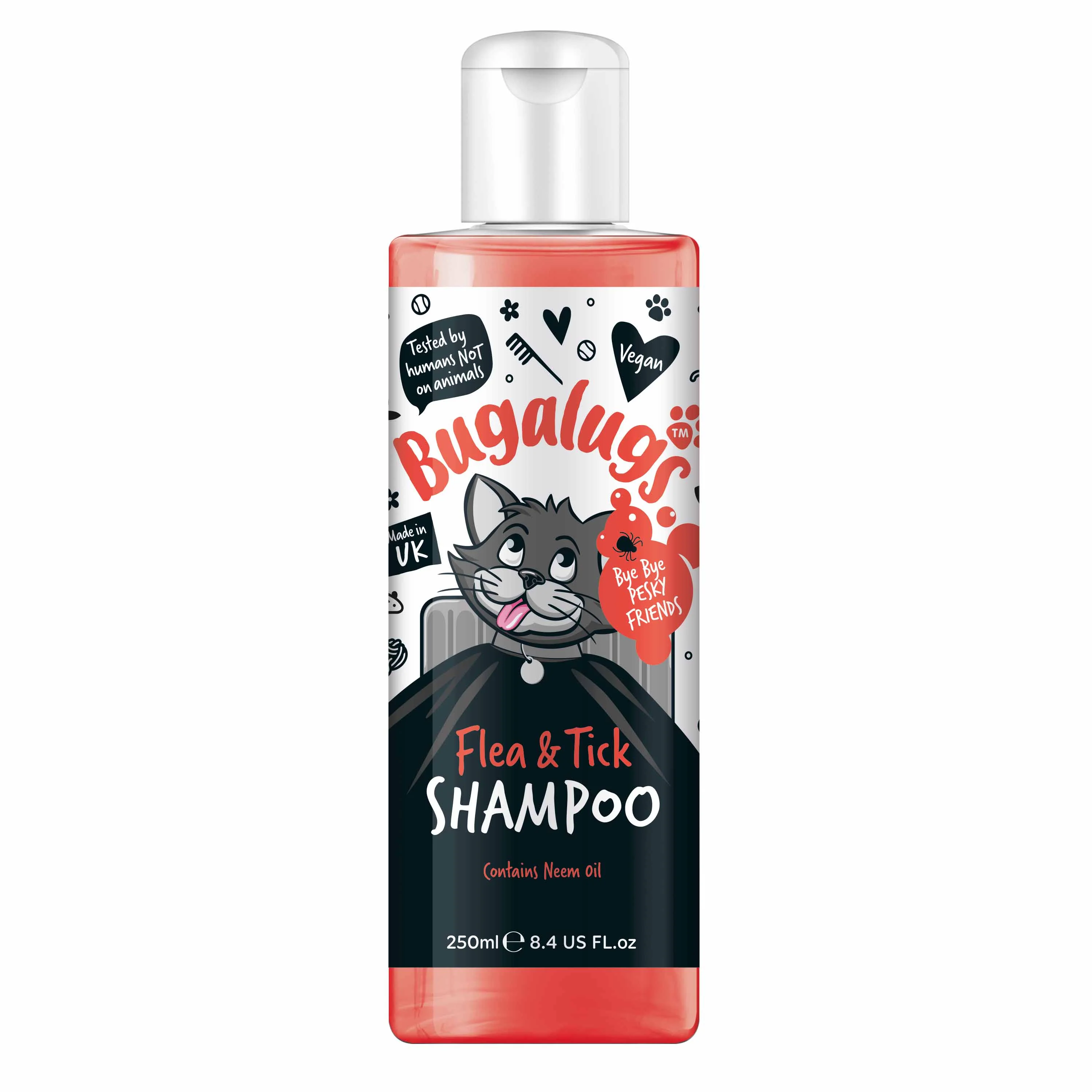 Bugalugs Flea & Tick Shampoo for Cats - 250ml