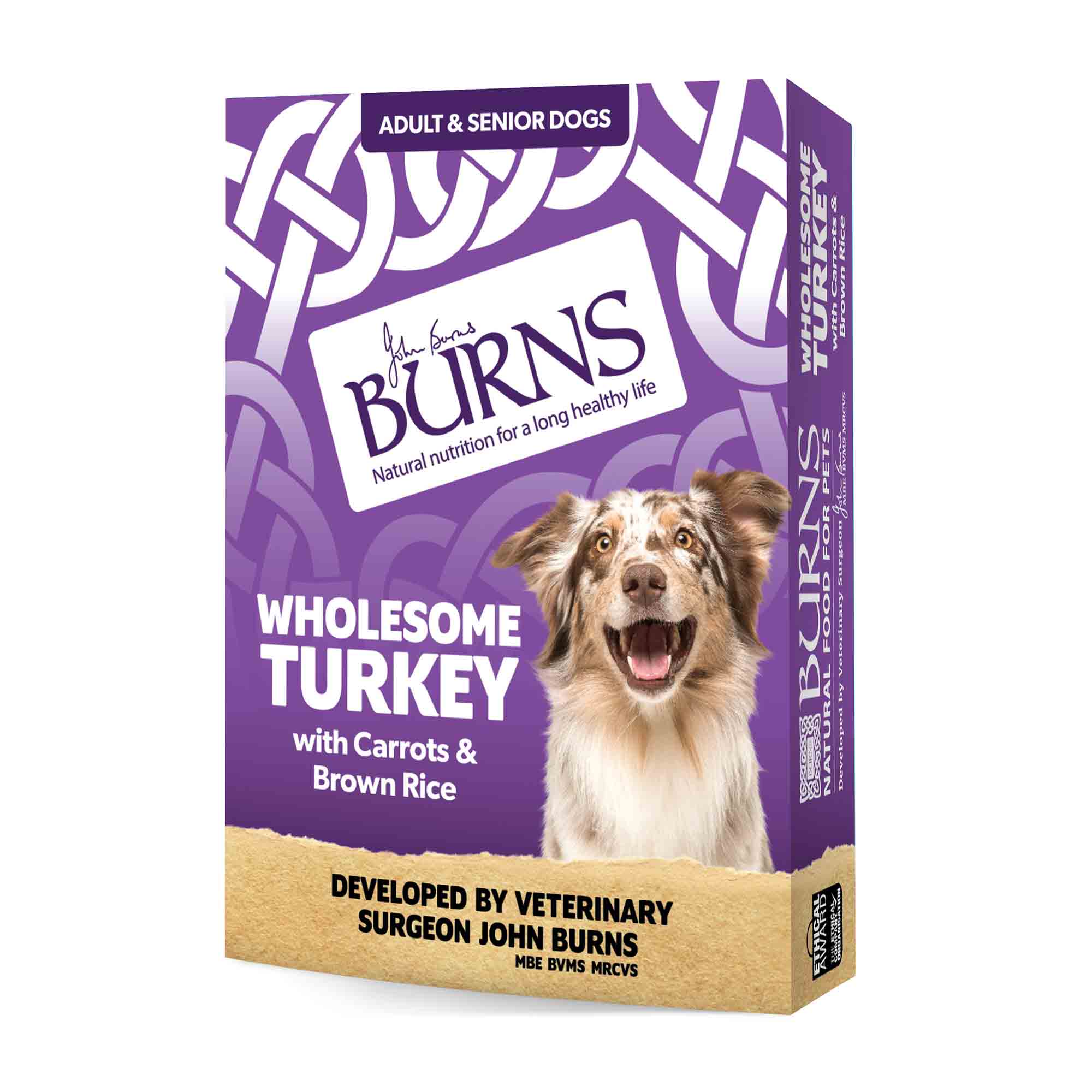 Burns Adult/Senior Wet Dog Food - Wholesome Turkey - 12x150g Trays - Image 2