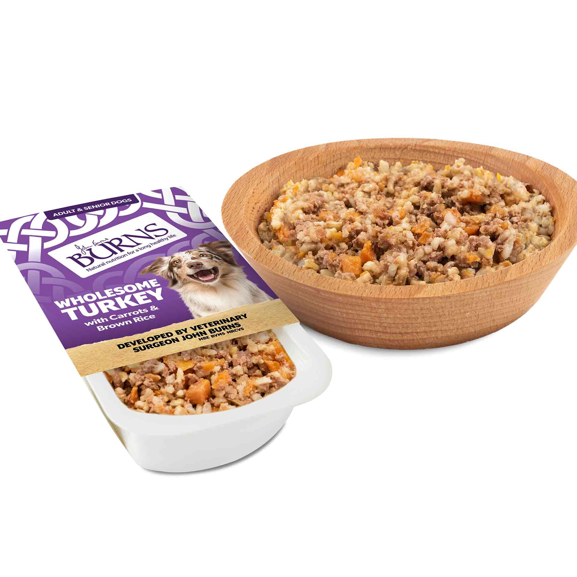 Burns Adult/Senior Wet Dog Food - Wholesome Turkey - 12x150g Trays - Image 6
