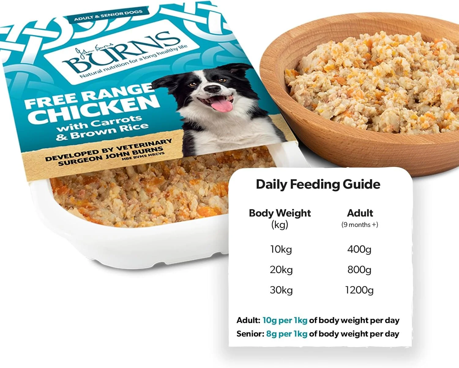 Burns Free Range Chicken Bumper Box Wet Dog Food - 24x395g Trays - Image 3