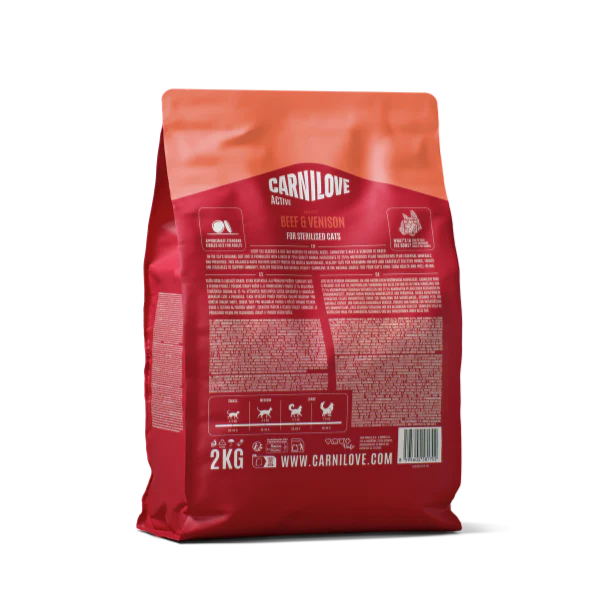 Carnilove Active Adult Dry Cat Food - Beef & Venison - Image 3
