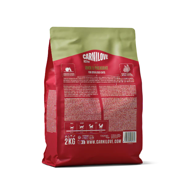 Carnilove Active Adult Dry Cat Food - Duck & Pheasant - Image 5