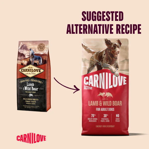 Carnilove Active Adult Dry Dog Food - Lamb & Wild Boar - Image 2