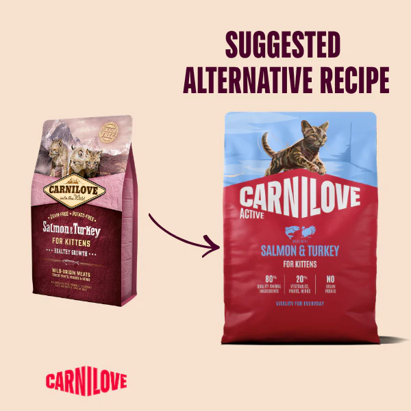 Carnilove Active Kitten Dry Cat Food - Salmon & Turkey - Image 2