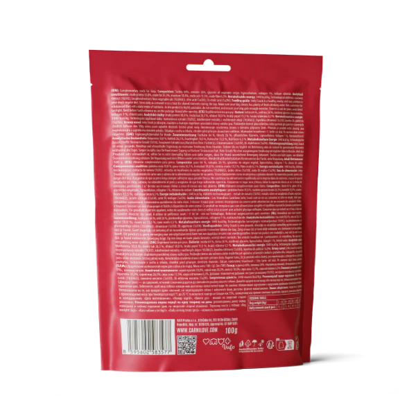 Carnilove Adult Jerky Dog Treats - Turkey & Venison Fillets - 100g - Image 4