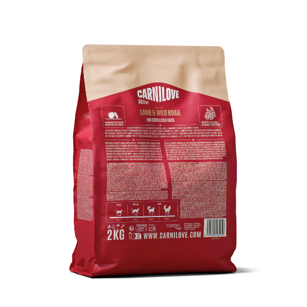 Carnilove Active Sterilised Adult Dry Cat Food - Lamb & Wild Boar - Image 5