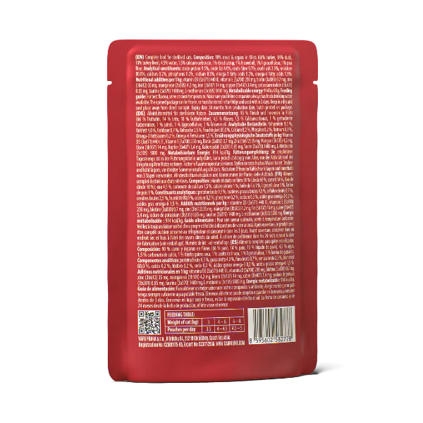Carnilove Adult Wet Cat Food Pouches - Duck with Catnip in Jelly - Image 2