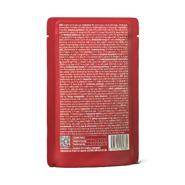 Carnilove Adult Wet Cat Food Pouches - Pheasant with Raspberry Leaves in Jelly - Image 2