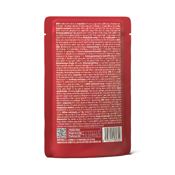 Carnilove Adult Wet Cat Food Pouches - Turkey with Valerian in Jelly - Image 2