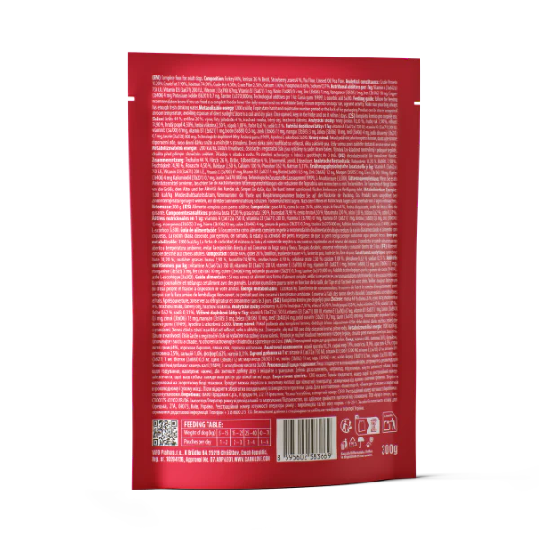 Carnilove Adult Wet Dog Food Pouches - Turkey & Venison with Strawberry Leaves - 12x300g Pouches - Image 5
