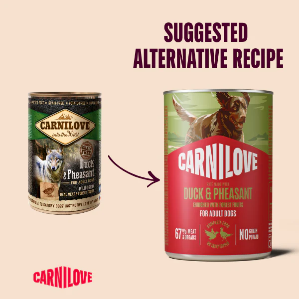 Carnilove Adult Wet Dog Food Tins - Duck & Pheasant - 6x400g Cans - Image 2