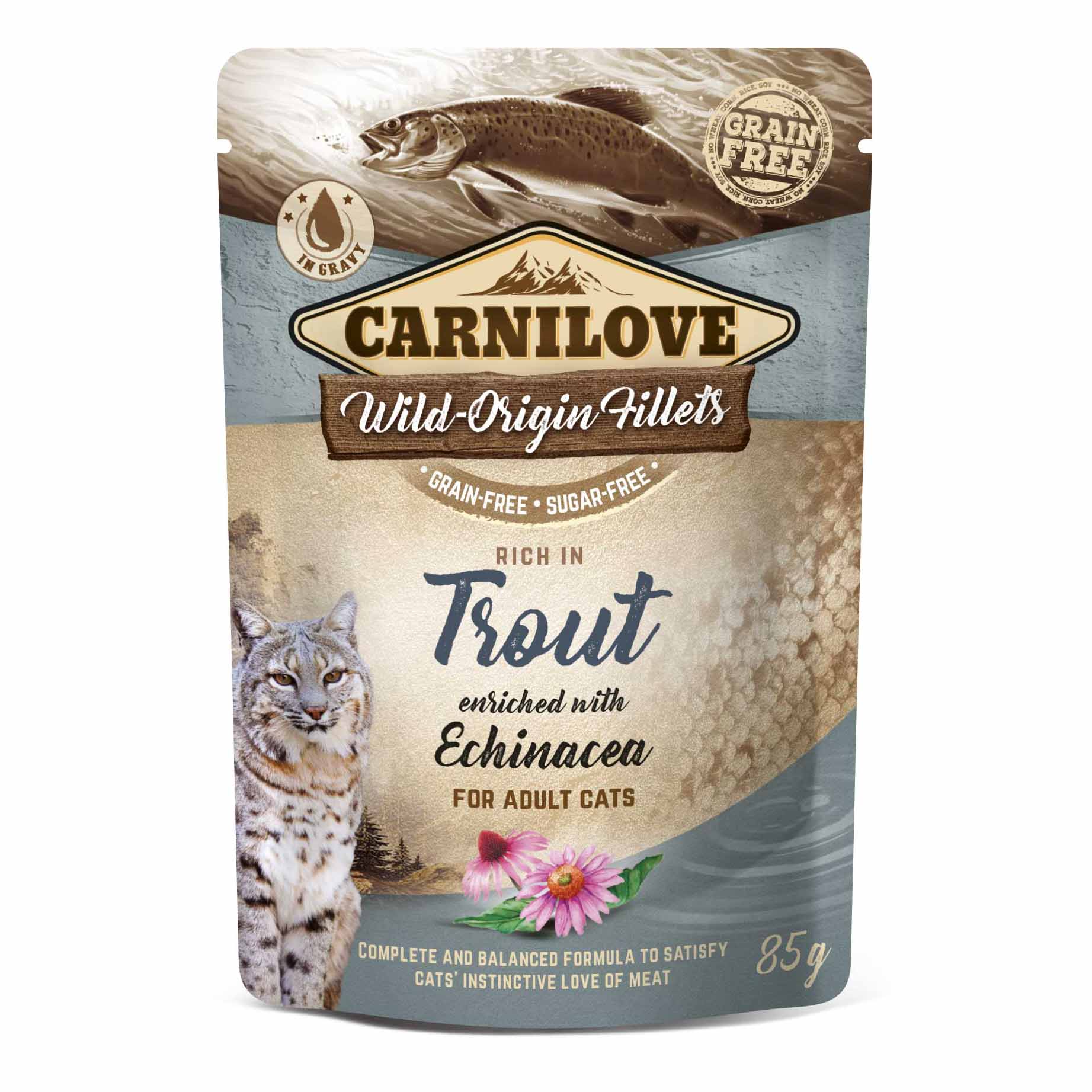 Carnilove Grain Free Adult Wet Cat Food Multipack - 12x85g Pouches - Image 3