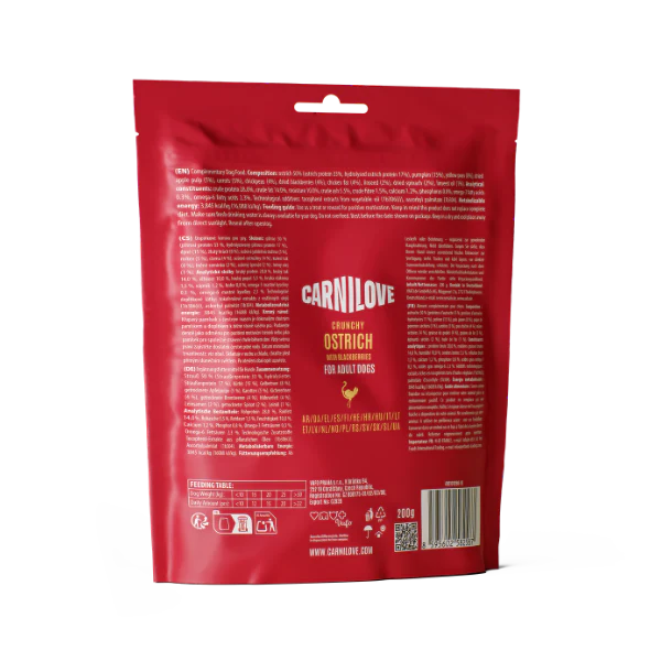 Carnilove Adult Crunchy Dog Treats - Ostrich with Blackberries - 200g - Image 3