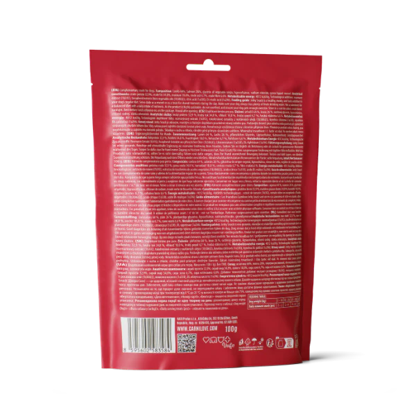 Carnilove Grain Free Meat Jerky for Adult Dogs - Lamb with Salmon Fillet - 100g - Image 4