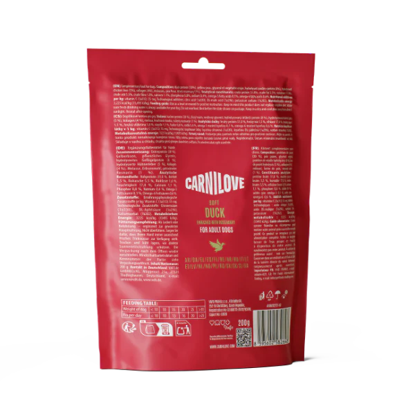 Carnilove Grain Free Semi Moist Soft Dog Treats - Duck with Rosemary - 200g - Image 3