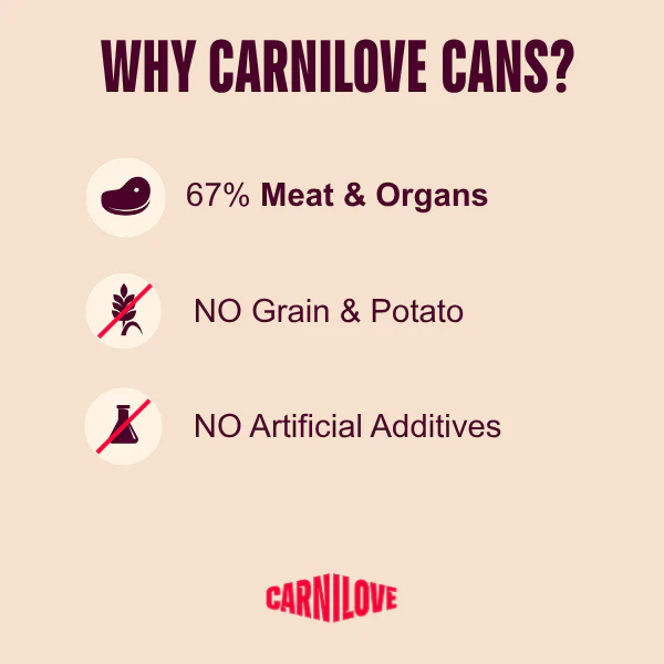Carnilove Puppy Wet Dog Food Tins - Turkey & Salmon - 6x400g Cans - Image 3