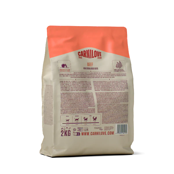 Carnilove True Fresh Adult Dry Cat Food - Beef - Image 2