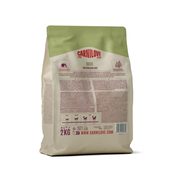 Carnilove True Fresh Adult Dry Cat Food - Duck - Image 2