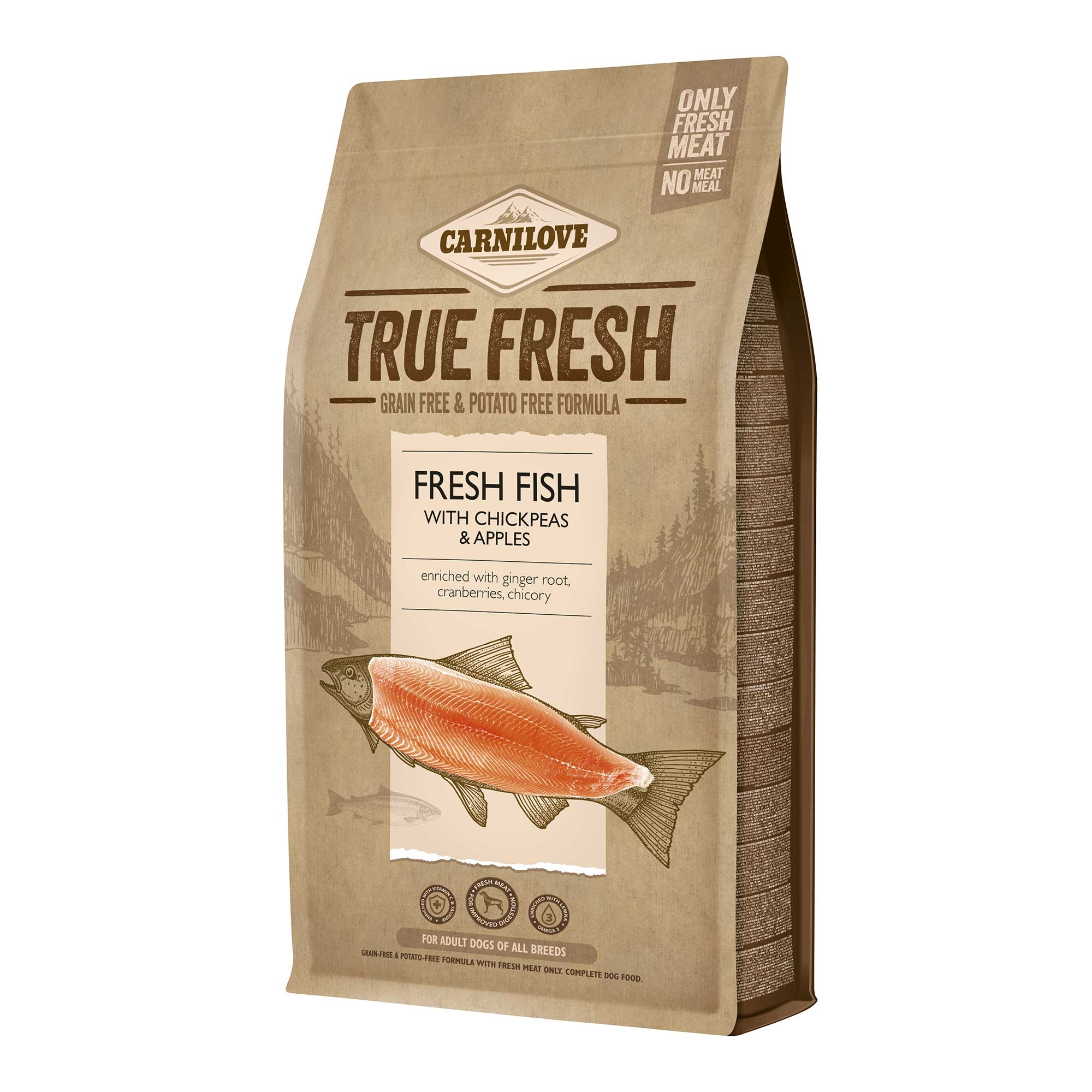 Carnilove True Fresh Adult Dry Dog Food - Fresh Fish & Turkey