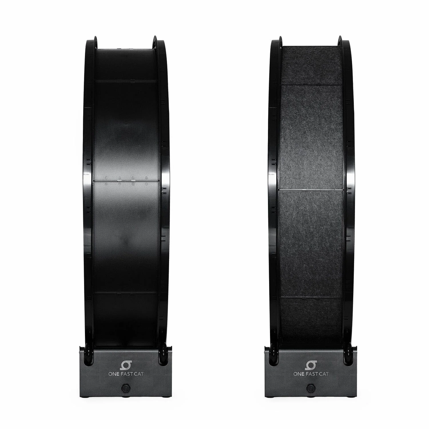One Fast Cat Exercise Wheel - Outer Wheel Pad Set - Gen 7 - Felt Black - Image 2