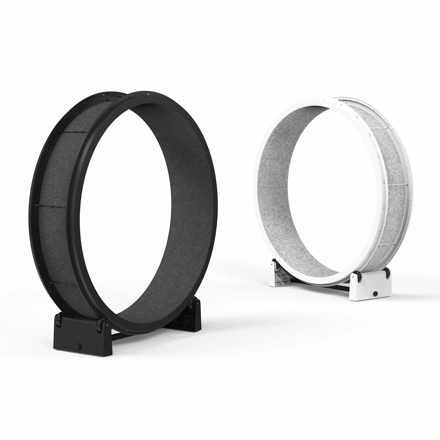 One Fast Cat Exercise Wheel - Outer Wheel Pad Set - Gen 7 - Felt Black - Image 3