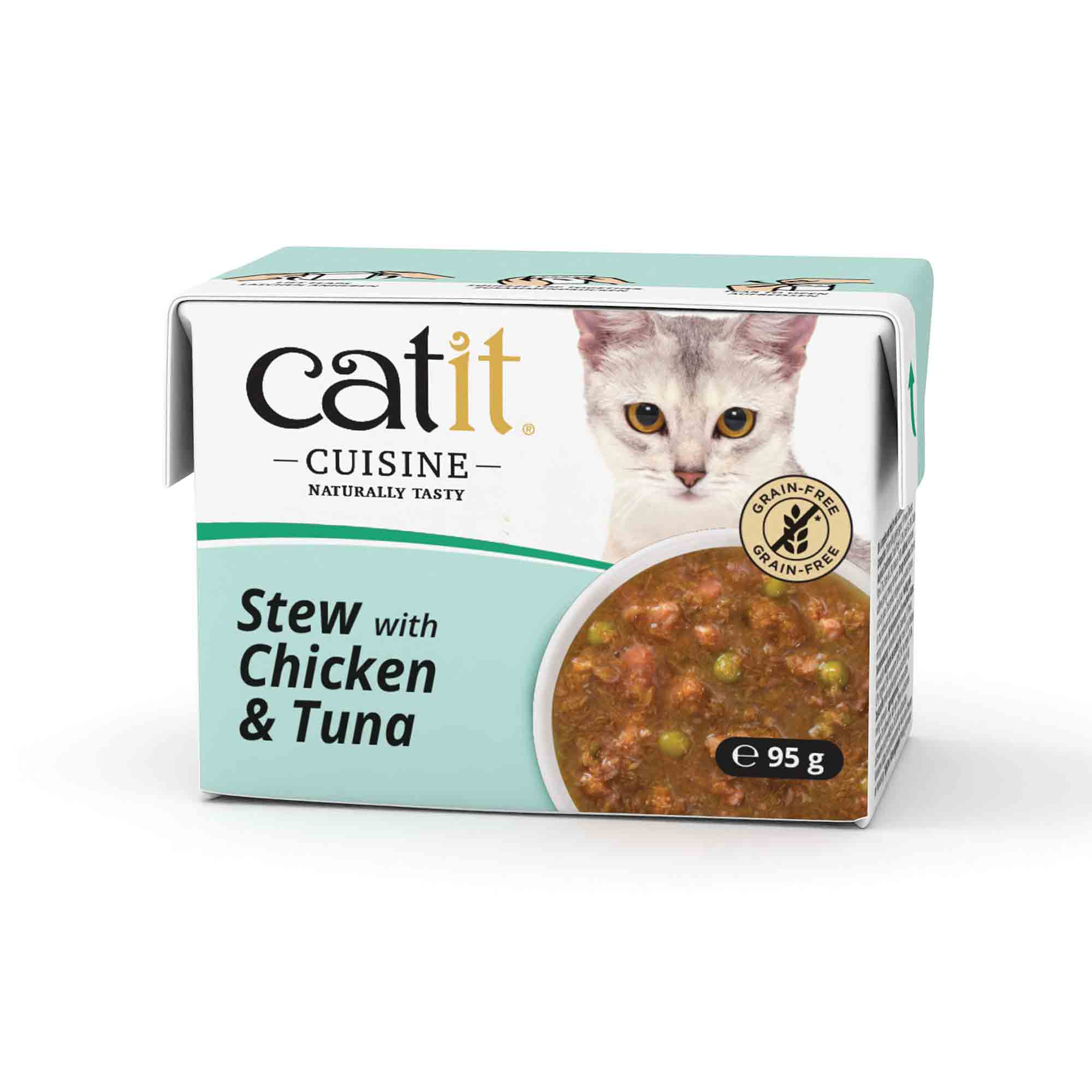 Catit Cuisine Wet Cat Food - Stew with Chicken and Tuna - 12x95g