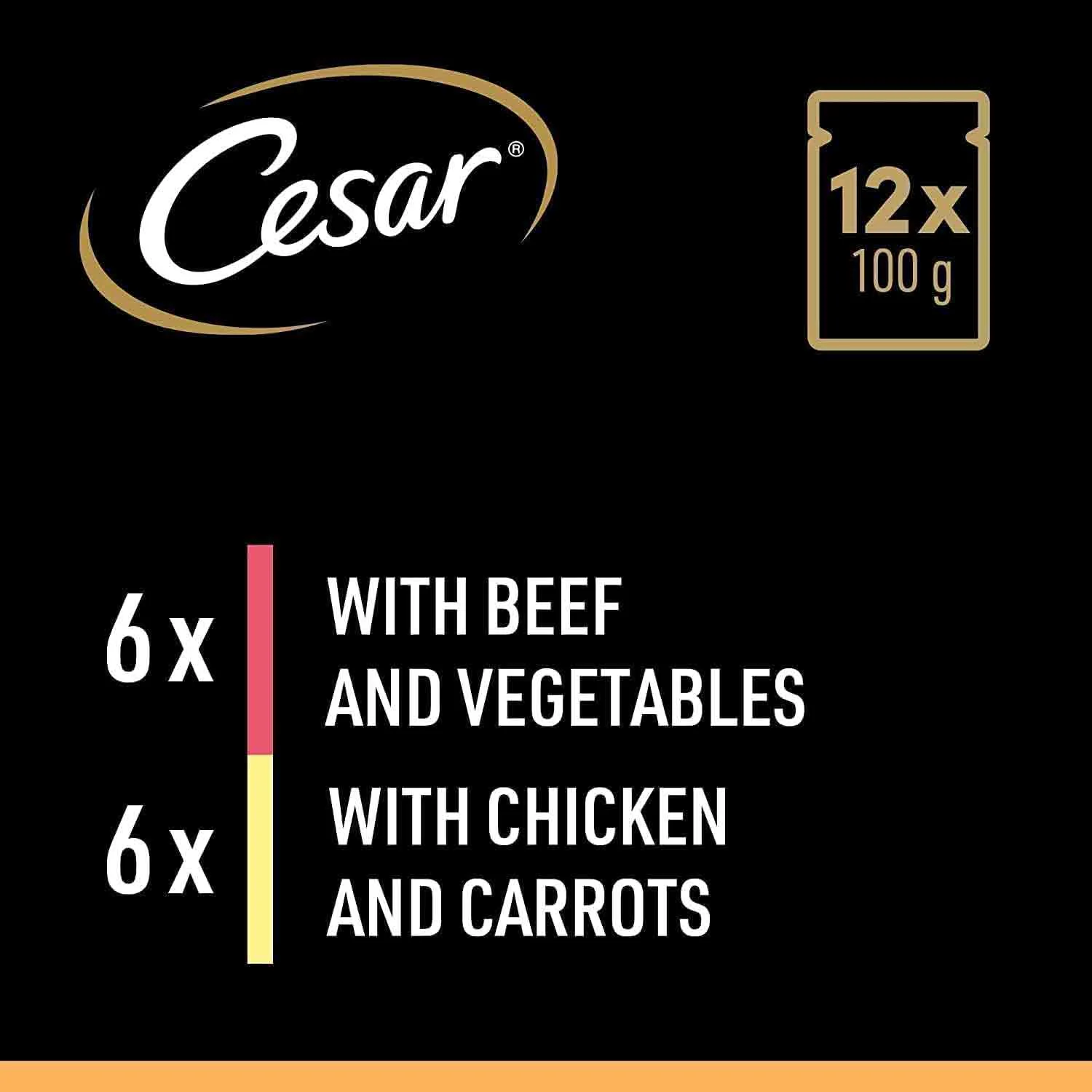 CESAR Deliciously Fresh Favourites Adult Wet Dog Food in Jelly - 12x100g Pouches - Image 4