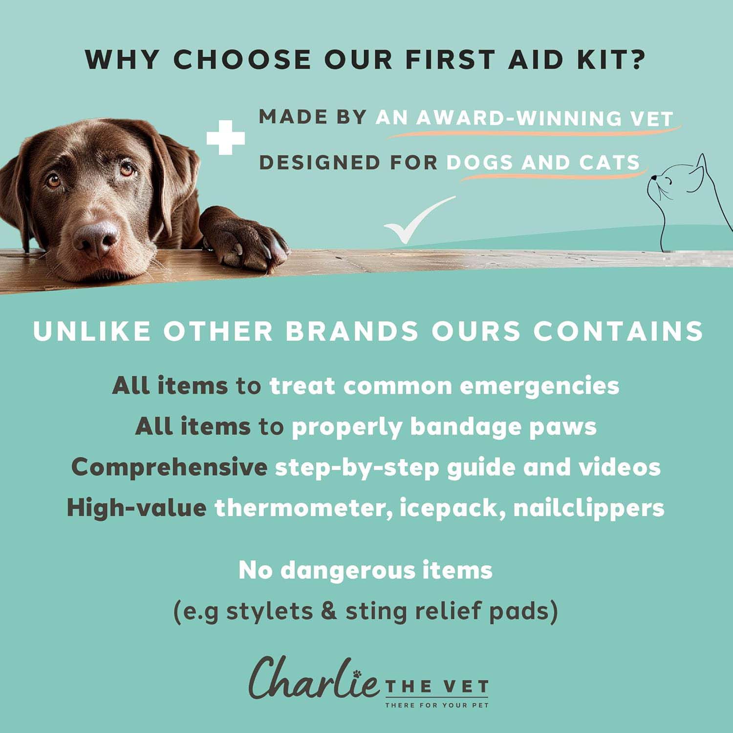 Charlie The Vet Pet First Aid Kit - Image 6