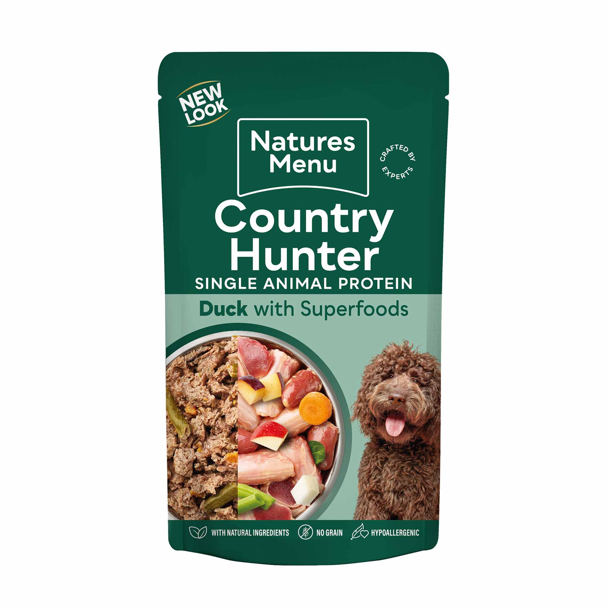 Country Hunter Adult Wet Dog Food - Duck - 6x150g Pouches
