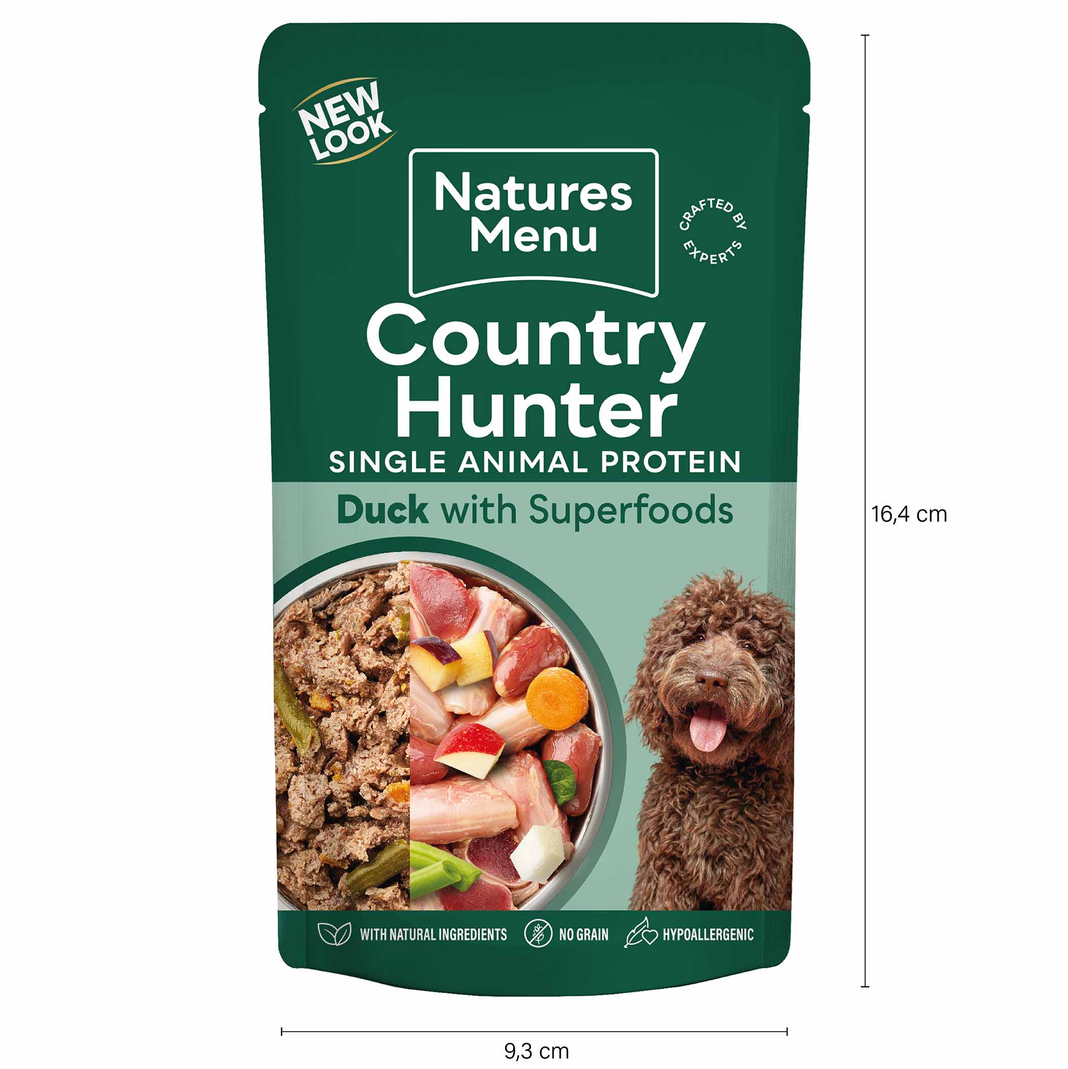 Country Hunter Adult Wet Dog Food - Duck - 6x150g Pouches - Image 3