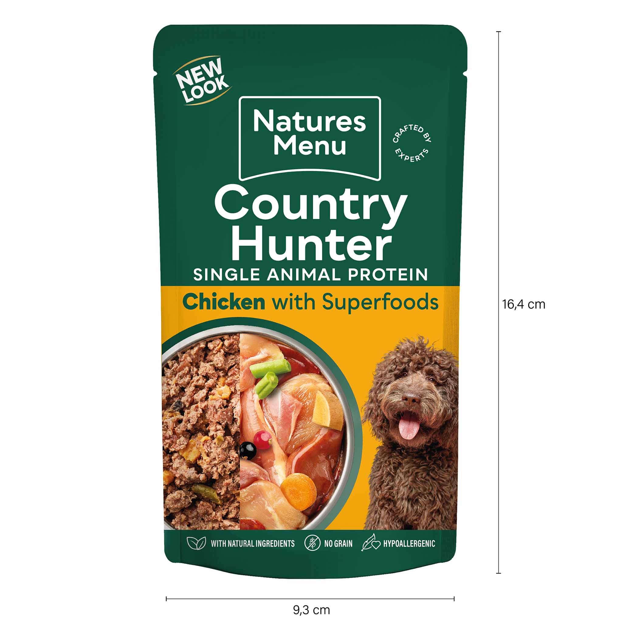 Country Hunter Adult Wet Dog Food - Free Range Chicken - 6x150g Pouches - Image 3