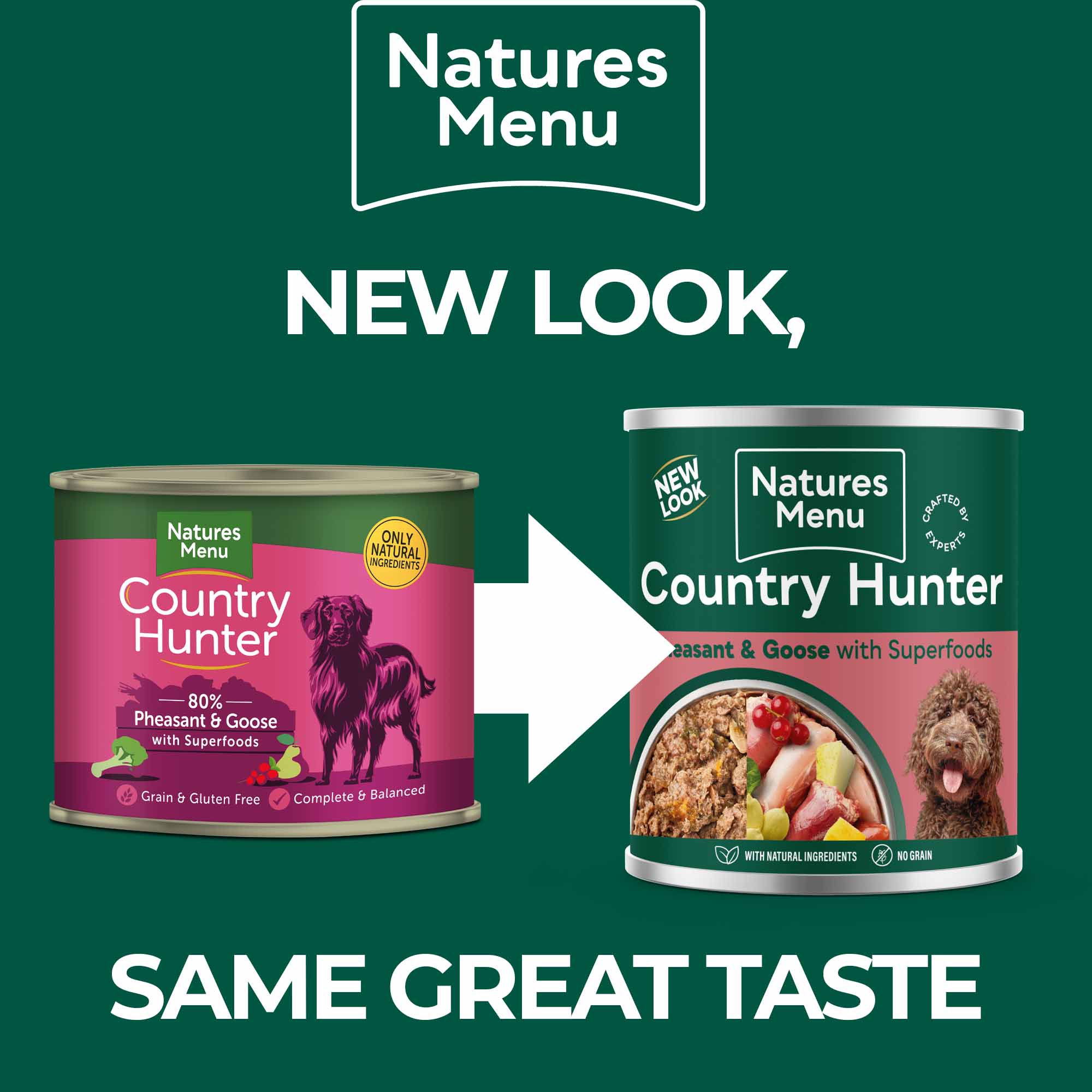 Country Hunter Adult Wet Dog Food - Pheasant & Goose - 6x600g Cans - Image 4