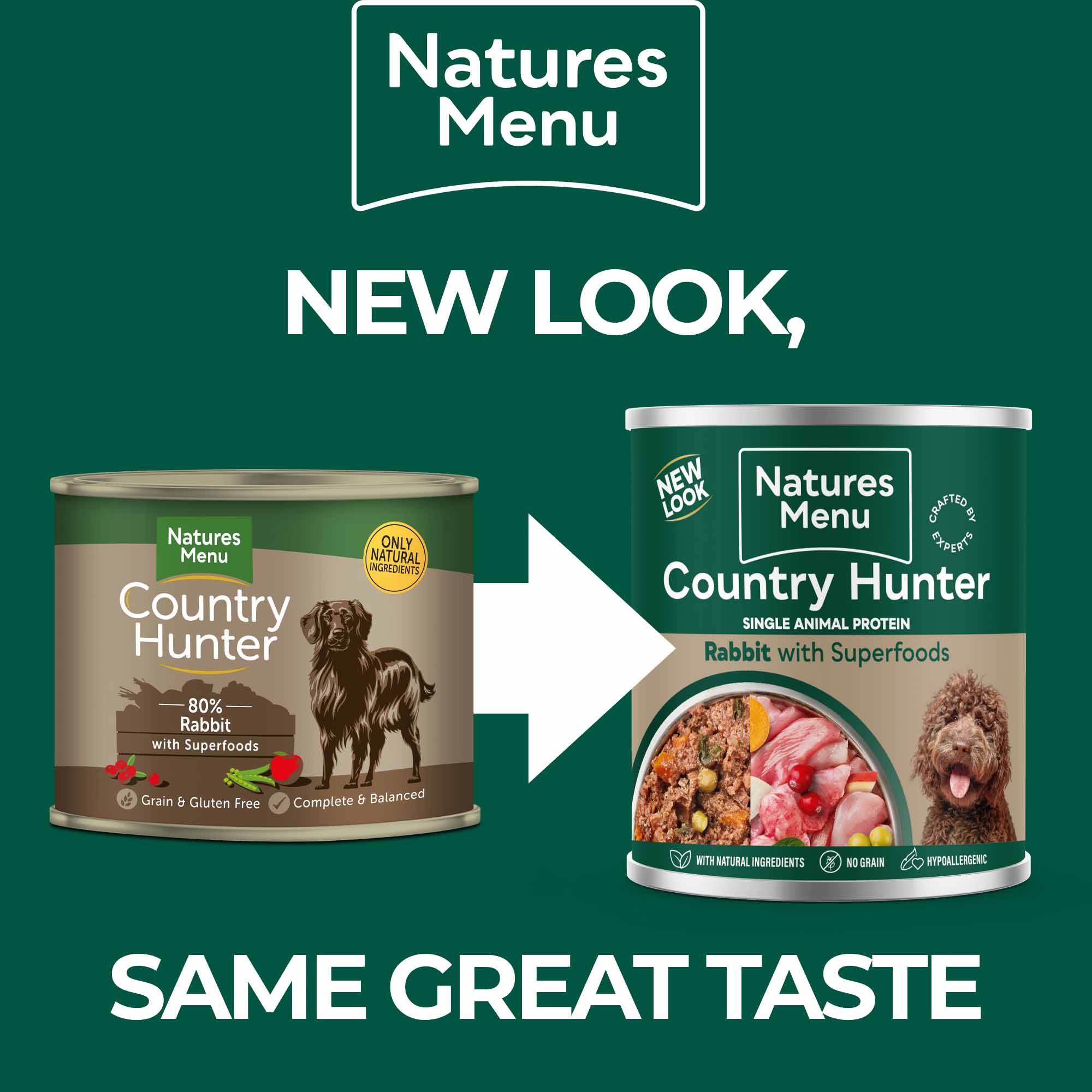 Country Hunter Adult Wet Dog Food - Rabbit - 6x600g Cans - Image 4