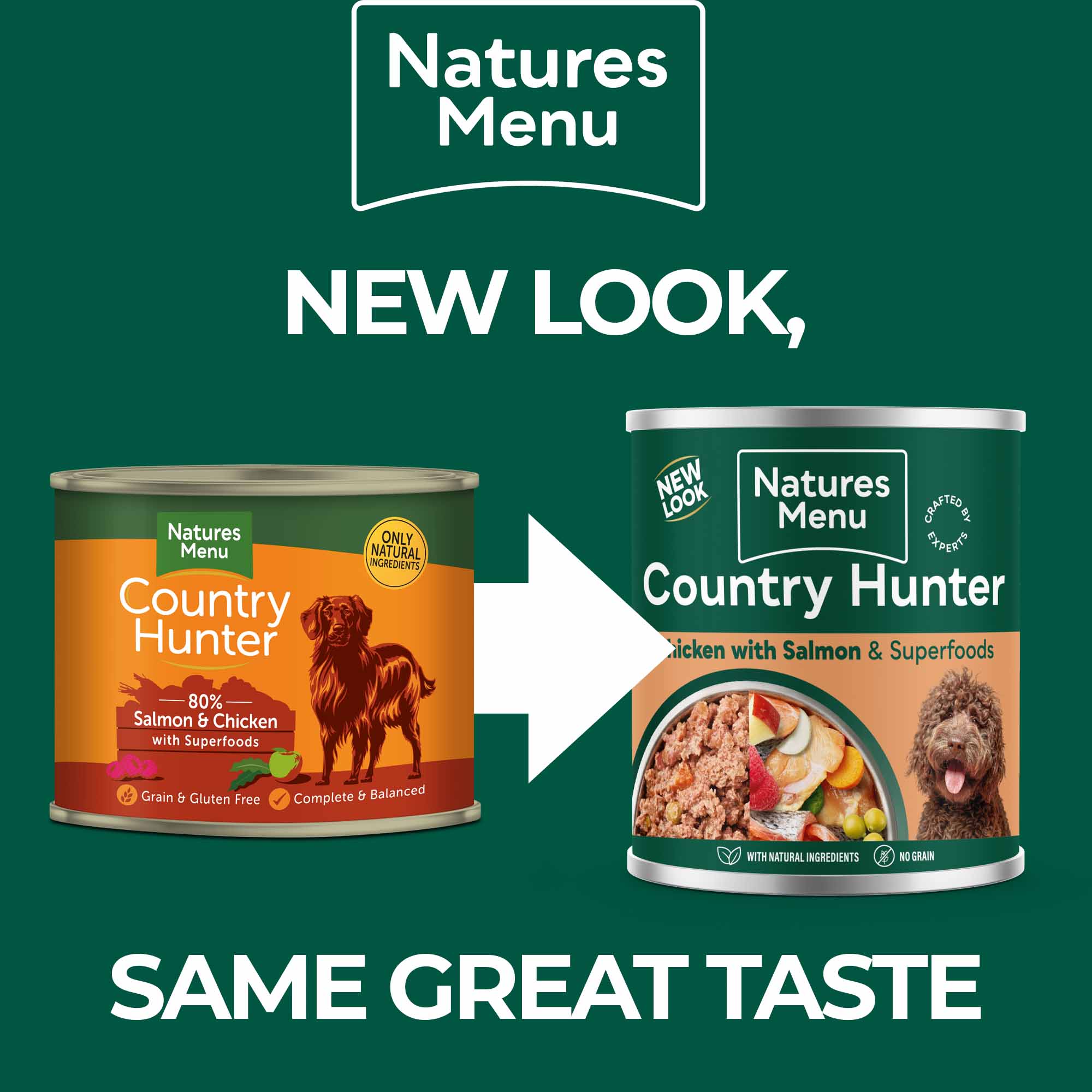 Country Hunter Adult Wet Dog Food - Salmon & Chicken - 6x600g Cans - Image 4